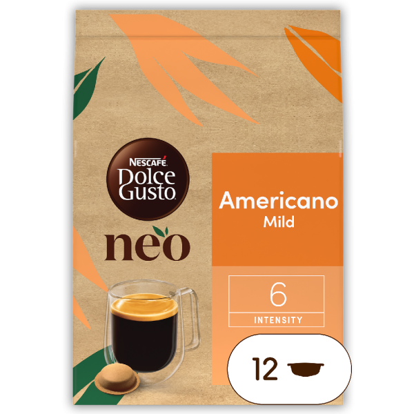 Pack of 12 NEO Americano expert versionNESCAFÉ® Dolce Gusto® coffee pods