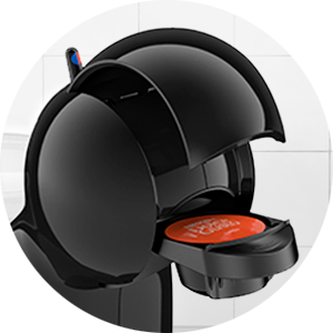 coffee capsule in machine