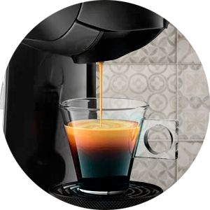 coffe cup in machine