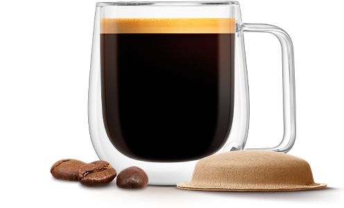 아메리카노 종이 캡슐과 커피