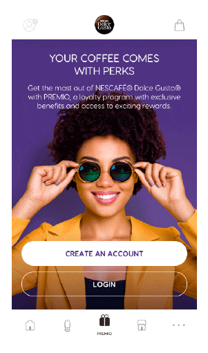 Nescafé Dolce gusto Loyalty experience app