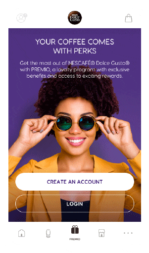 Nescafé Dolce gusto Loyalty experience app