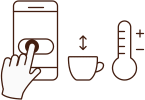 다양한 사이즈 컵 아이콘